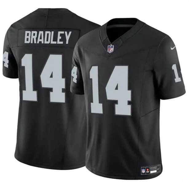 Men & Women & Youth Las Vegas Raiders #14 Carter Bradley Black F.U.S.E. Vapor Football Stitched Jersey